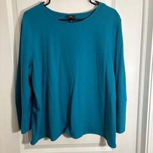 Teal Long Sleeve Women's Top